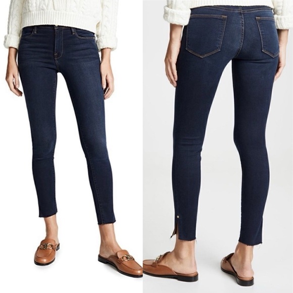 Frame Denim Revolve Le High Skinny Jeans Raw Edge Hem
Ankle Slit Fonda Size 27 - Picture 1 of 13
